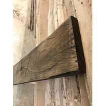 Altholz-Stil, rustikal, antik, Balken, Bohle, Eiche, schwarz (BLACK) geölt, Massivholz, 150x25x3cm